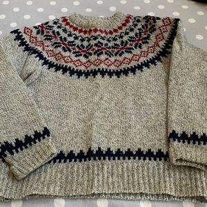 Northern Isle women’s rag wool sweater .